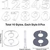 80Pcs 10 Style Acrylic Sew on Rhinestone FIND-FG0001-23-2