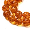 Resin Imitation Amber Beads Strands X-RESI-Z017-01C-3