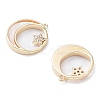 Rack Plating Brass Shell Pendants KK-A183-52G-2