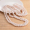 Natural Pearl Beads Necklace NJEW-P126-B-08-01-1