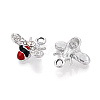 Alloy Rhinestone and Enamel Pendants PALLOY-T092-41P-2