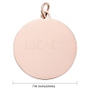 Ion Plating(IP) 304 Stainless Steel Pendants LS-STAS-I311-06RG-3