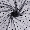 2 Yards Nylon Fiber Polka Dot Mesh Fabric DIY-GA0010-01-1