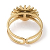 Ion Plating(IP) 304 Stainless Steel Ring RJEW-B059-01G-01-3