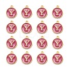 Golden Plated Alloy Enamel Charms ENAM-S118-08Y-2