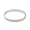 304 Stainless Steel Micro Pave Clear Cubic Zirconia Hinged Bangles BJEW-P317-04P-2