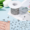 10M 304 Stainless Steel Textured Cable Chains FIND-SC0012-51P-3