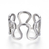 Tarnish Resistant 304 Stainless Steel Wide Band Rings RJEW-G081-29P-1