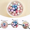 100Pcs 15mm Silicone Beads Multicolor Round Silicone Beads Kit Loose Bulk Silicone Beads for Keychain Making Necklace Bracelet Crafts JX325A-5