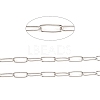 Tarnish Resistant 304 Stainless Steel Paperclip Chains CHS-F010-01E-P-1
