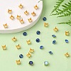 Square Brass Sew on Prong Settings X-KK-O084-05G-6x6mm-4