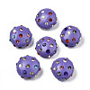 Polymer Clay Rhinestone Beads RB-S056-27D-1