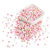Opaque Glass Round Seed Beads GLAA-TAC0025-07B-06-2
