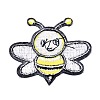 Cute Bee Shape Computerized Embroidery Cloth Iron on/Sew on Patches DIY-M006-09-2