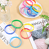 40Pcs 10 Colors Word Star Student Silicone Cord Bracelets Set Wristband BJEW-GF0001-13-4