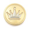 Golden Tone Wax Seal Brass Stamp Heads STAM-P002-01G-10-1