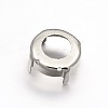 Flat Round Brass Sew on Prong Settings KK-N0084-A13-14mm-2