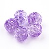 Transparent Crackle Acrylic Beads X-MACR-E025-24-12mm-2