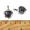 Natural Amethyst Pendants G-C114-03P-24-3