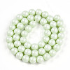 Baking Painted Pearlized Glass Pearl Bead Strands HY-N002-8mm-B02-3