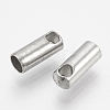 Tarnish Resistant 201 Stainless Steel Cord Ends X-STAS-S028-42-2