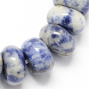 Natural Blue Spot Jasper Rondelle Beads Strands G-S105-6mm-19-1