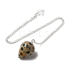 Natural Dalmatian Jasper Dowsing Pendulums G-R492-01S-02-2
