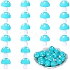 20Pcs Mushroom Silicone Focal Beads JX901H-1