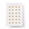 Vacuum Plating 304 Stainless Steel Tiny Heart Stud Earrings for Women EJEW-P212-04G-3