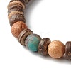Wood Beads Stretch Bracelet Sets for Girl Women BJEW-JB06766-8
