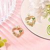 2Pcs Brass Micro Pave Cubic Zirconia Pendants KK-TA0002-78A-G-3