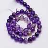 Natural Agate Beads Strands X-G-G580-8mm-21-2