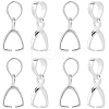 SUNNYCLUE 6Pcs 925 Sterling Silver Pendants Bails STER-SC0001-31-1