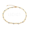 Brass Horse Eye Link Chain Necklaces NJEW-JN03161-01-1