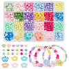 Macaron Color Acrylic Beads Sets MACR-NB0001-28-1
