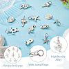 Elecrelive 32pcs 8 Style Rack Plating Alloy Pendants FIND-EL0001-04-4