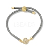 Adjustable Nylon Cord Bracelets X-BJEW-C096-01G-07-4