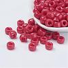 Opaque Acrylic European Large Hole Beads PL338-5-2