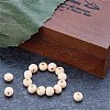 Round Unfinished Wood Beads WOOD-PH0008-14-4