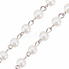Handmade Glass Pearl Beads Chains AJEW-ph00493-02-4
