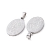 Fashionable 304 Stainless Steel Pendants STAS-J009A-01-3