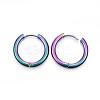 Ion Plating(IP) 304 Stainless Steel Huggie Hoop Earrings EJEW-F111-20mm-Y-2