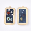 Epoxy Resin Pendants RESI-S365-67B-2