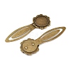 Iron Bookmark Cabochon Setting PALLOY-S033-09AB-NR-4