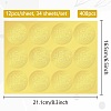 34 Sheets Self Adhesive Gold Foil Embossed Stickers DIY-WH0509-008-2