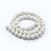 Synthetic Lava Rock Round Beads Strands X-G-E508-04-6mm-1-2