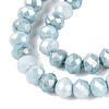 Anti-Tarnish Electroplate Rondelle Glass Beads Strands EGLA-T021-3mm-17-03-3