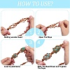 12Pcs Adjustable Braided Nylon Cord Macrame Pouch Bracelet Making AJEW-SW00010-05-4