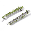 Platinum Plated Alloy French Hair Barrettes PHAR-T003-01D-2