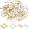 SUPERFINDINGS 80Pcs 4 Styles Eco-Friendly Brass Watch Band Clasps KK-FH0004-02-1